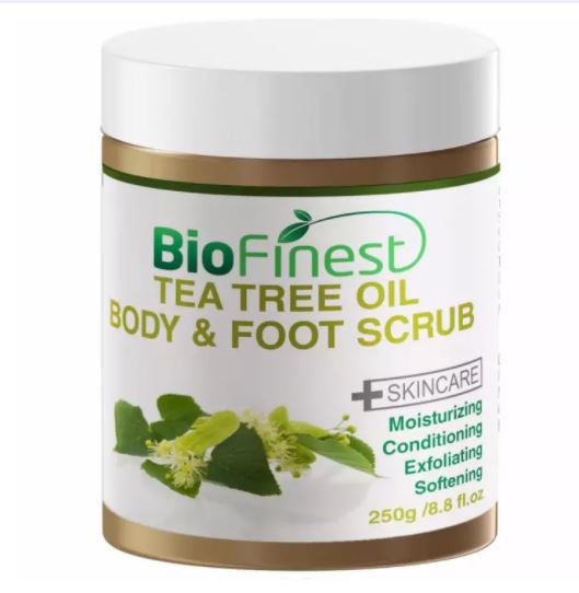 Biofinest Tea Tree Oil Body & Foot Scrub (100% Pure Organic) 250g