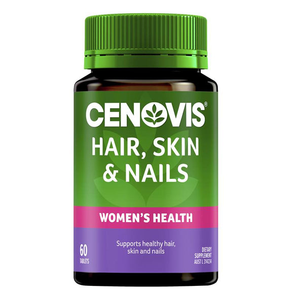 Cenovis Hair, Skin & Nails - with Biotin for Women's Health & Collagen Support - 60 Tablets
