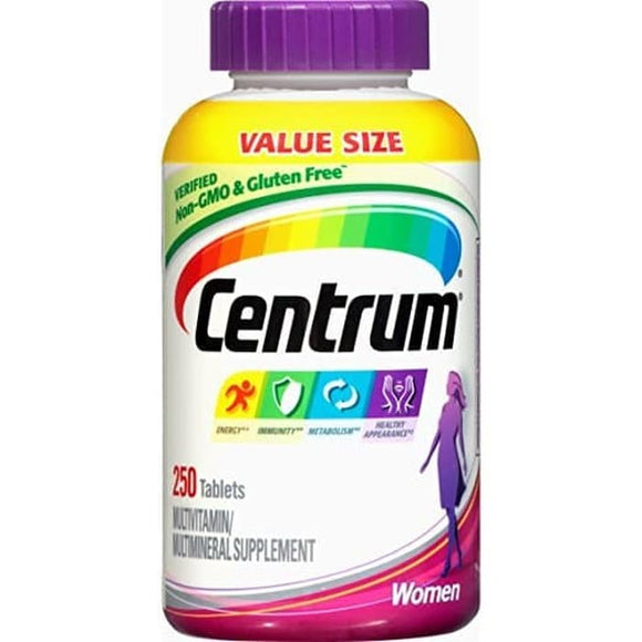 Centrum Womens Multivitamin Vitamin D3 Supplement 250 Count