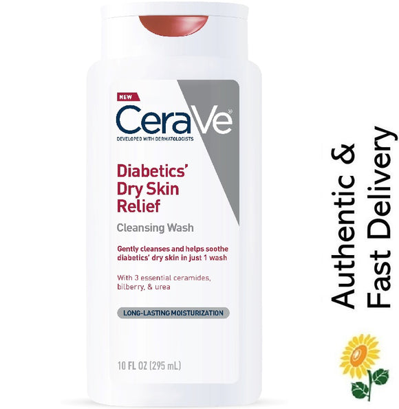 CeraVe Diabetics Dry Skin Relief Cleansing Wash 295ml