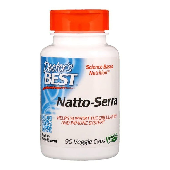 Doctor's Best, Natto-Serra, 90 Veggie Capsules