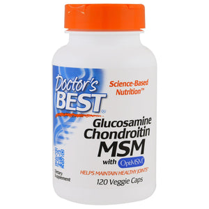 Doctor's Best, Glucosamine Chondroitin MSM with OptiMSM 120 Vegeterian