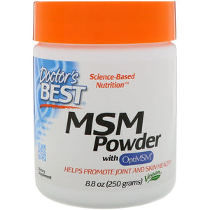 Doctor's Best, MSM Powder with OptiMSM, 8.8 oz (250 g) READY