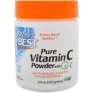 Doctor's Best, Pure Vitamin C Powder with Q-C, 8.8 oz (250 g) READY