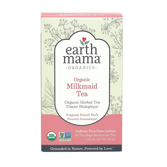 Earth Mama 100% Organic Milkmaid Tea Fragrant Fennel Herb 16s