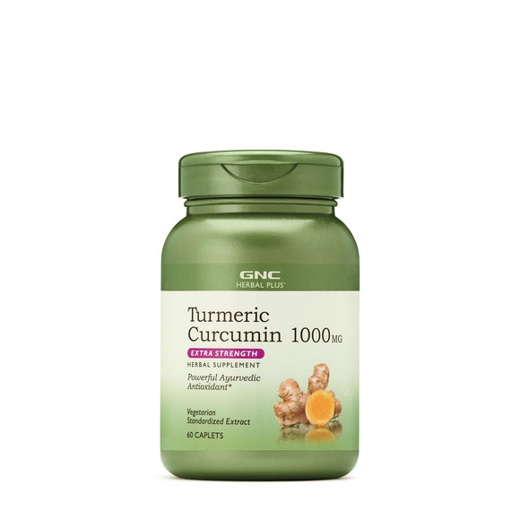 【Powerful Antioxidant】GNC Herbal Plus Turmeric Curcumin 1000mg 60 VegiCap EXP 2023