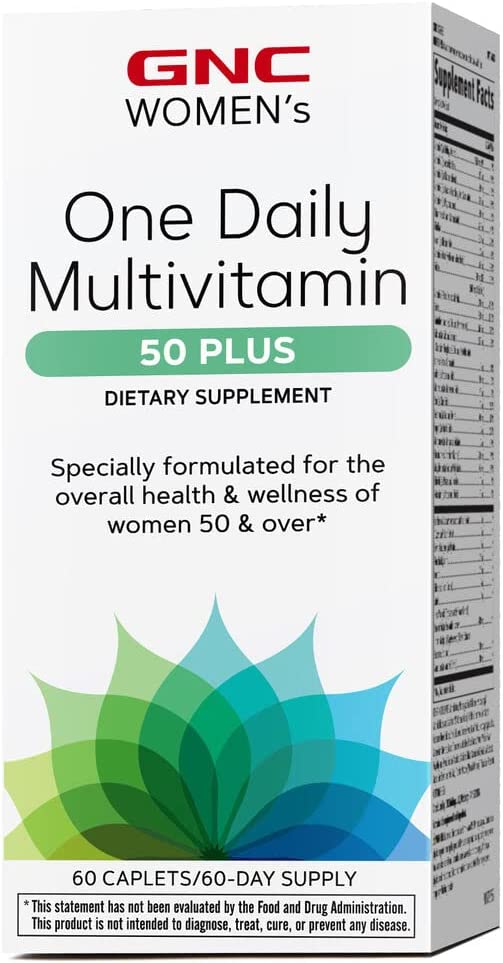 GNC Women's One Daily Multivitamin 50 Plus, 60 Caplets