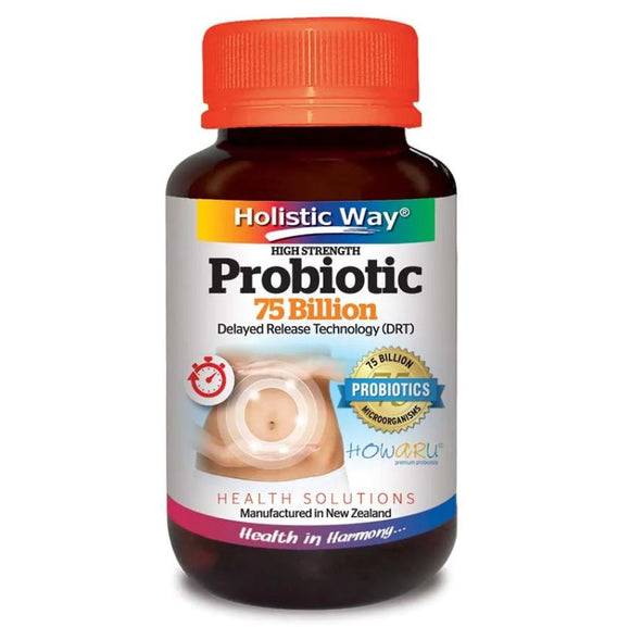 HOLISTIC WAY Probiotic 75 Billion 30 Vegetarian Capsules