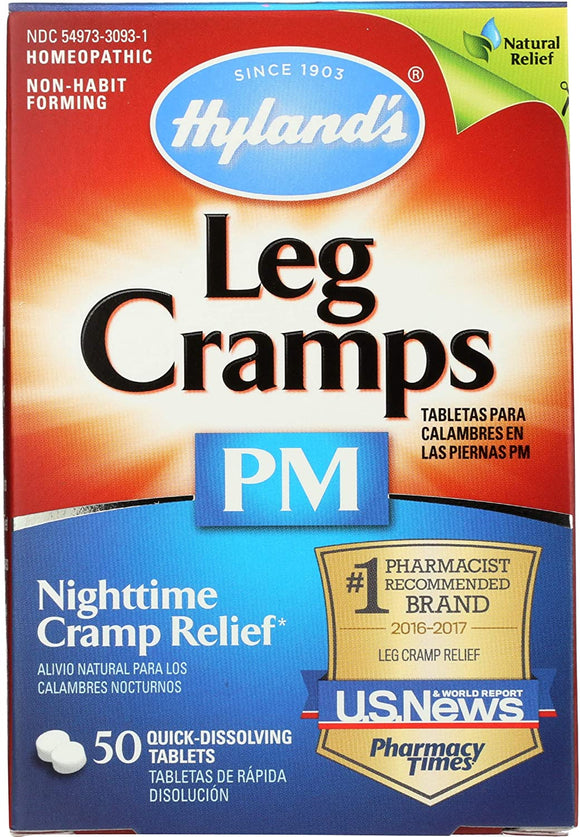 Hyland's Leg Cramp PM Nightime Cramps Relief 50 Quick Dissolve Tablet