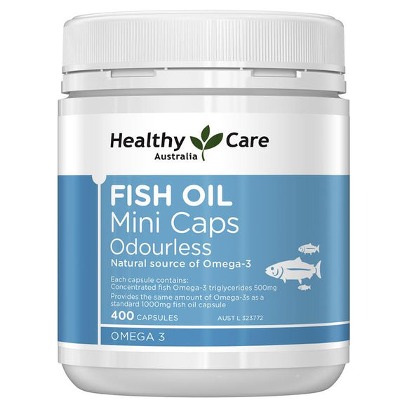 Healthy Care Odourless Fish Oil 400 Mini Capsules