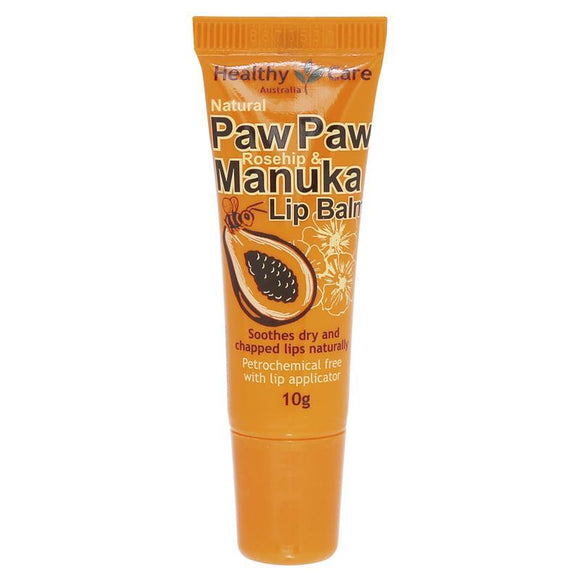 Healthy Care Paw Paw Rosehip & Manuka Lip Balm 10g