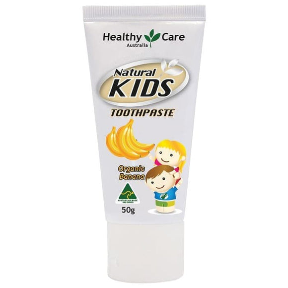 Healthy Care Natural Kids Toothpaste Organic Banana Flavour, 50 g