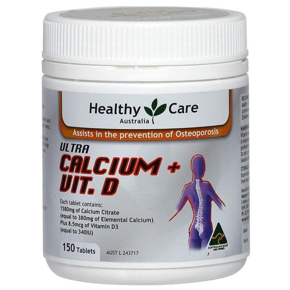 Healthy Care Ultra Calcium Plus Vitamin D, Tablets
