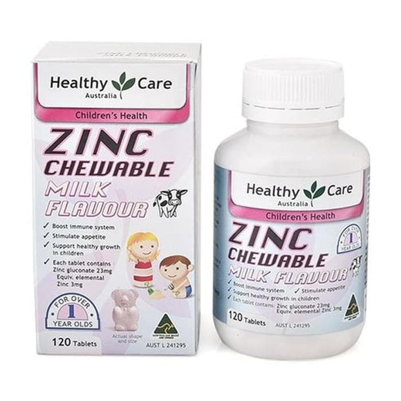 Healthy Care Zinc Milk Flavour, 120 Chewable Tablets