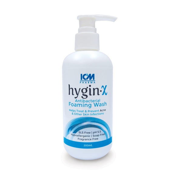 ICM PHARMA Hygin-X Antibacterial Foaming Wash, 200ml