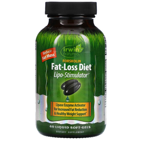 Irwin Naturals, Forskolin, Fat-Loss Diet, 60 Liquid Soft-Gels