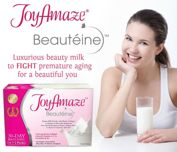 Joyamaze Beauteine Collagen Beauty Milk 30Gx16's HALAL Malaysia