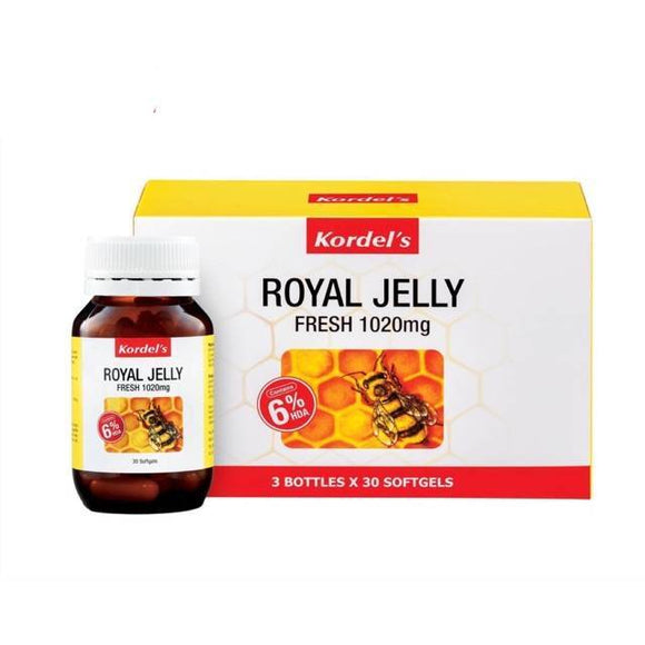 Kordels Royal Jelly Fresh Softgels (1020mg x 3 x 30's)