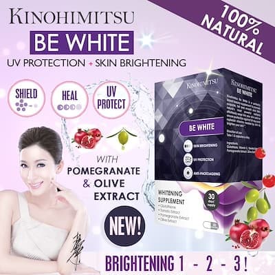 Kinohimitsu Be White 30 Capsules Pomegranate Olive Extact Whitening