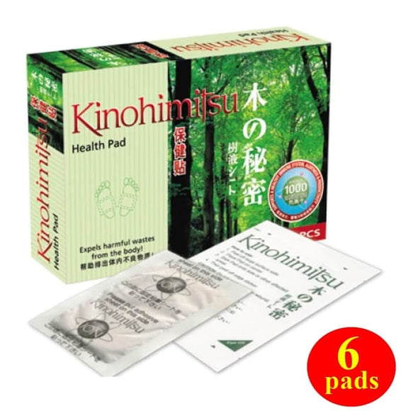 Kinohimitsu HealthPad 6 Pcs Foot Patch Original Detoks Tubuh