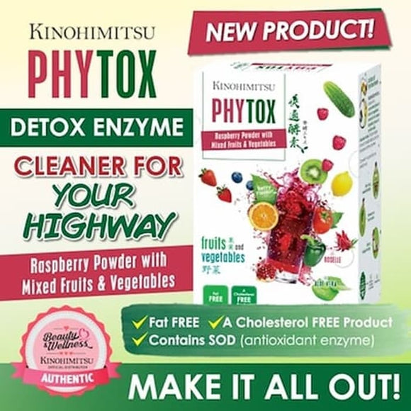 Kinohimitsu Phytox Detox Enzyme 14 Sachet x14g CHOLESTEROL FREE