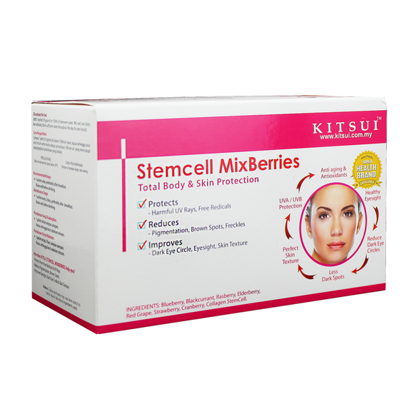 Kitsui Stemcell Mixberries 15 Sachetx 15g Anti Aging Anti Dark Spot