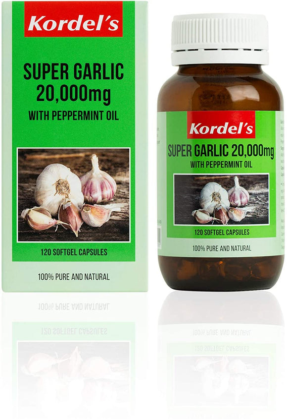 Kordels Super Garlic 20000mg 120 Tablets