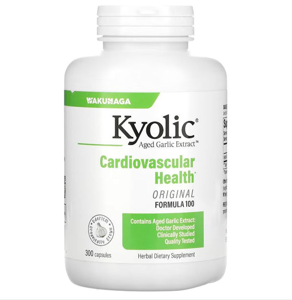 Kyolic, Aged Garlic Extract, Cardiovascular Health, Original Formula 100, 300 Capsules