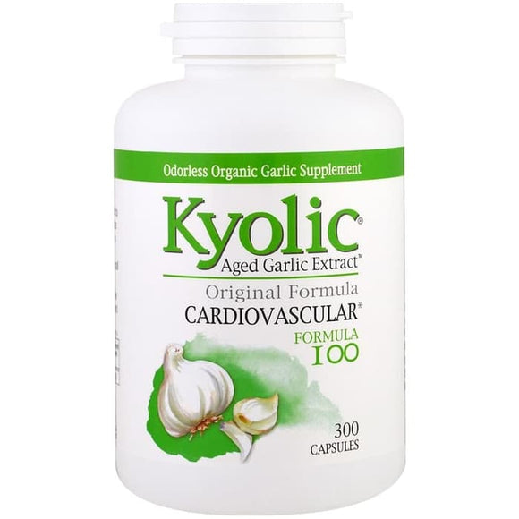 Kyolic, Aged Garlic Extract, Cardiovascular, Formula 100, 300 Capsule