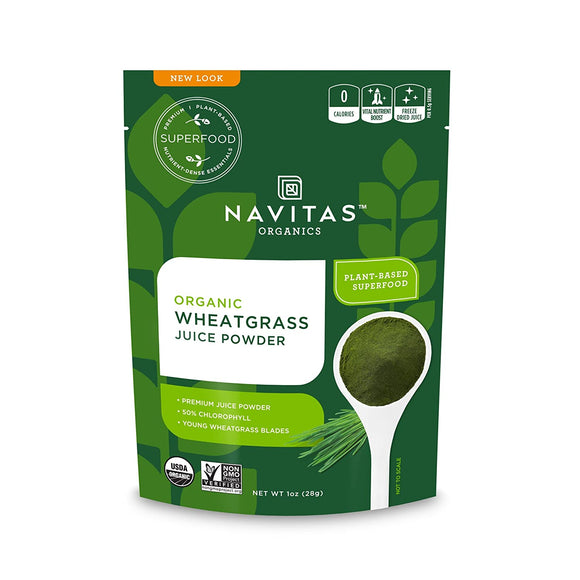 NAVITAS ORGANICS, Organic Wheatgrass Juice Powder, 1 OZ (28 g)