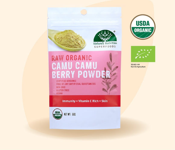 Nature's Nutrition Raw Organic Camu Camu Berry Powder