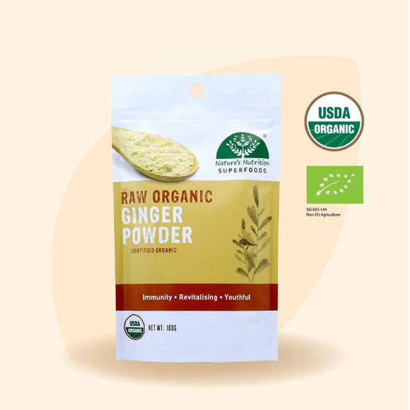 Nature's Nutrition Raw Organic Ginger Powder 100g