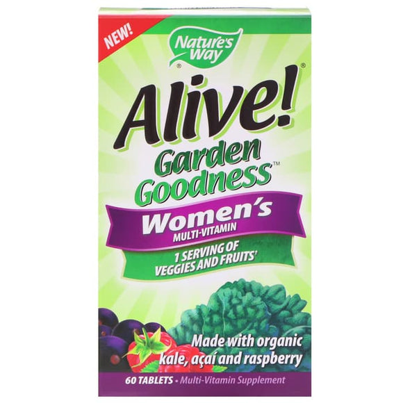 Nature's Way Alive Garden Goodness Women's Multivitamin, 60 Tablets