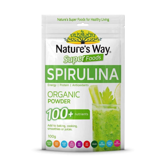 Nature's Way Superfoods Spirulina Organic Powder 100g