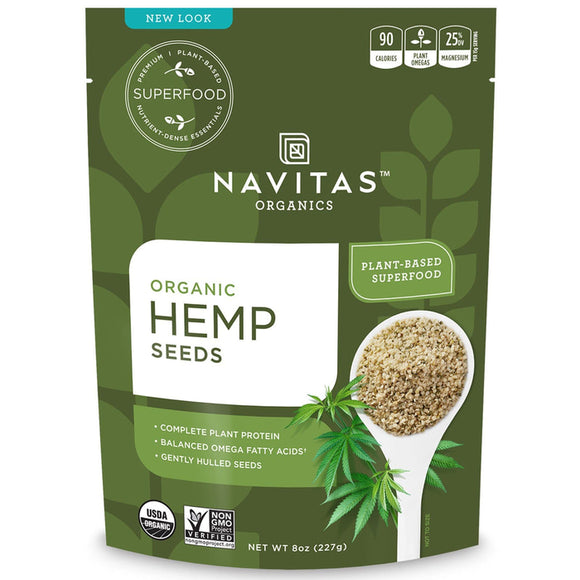 Navitas Organics, Organic, Hemp Seeds, 8 oz (227 g)