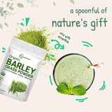 Organic Barley Grass Powder, 10 Ounce, Rich in Immune Vitamin, Fibers, Minerals, Antioxidants and Protein, Support Immune System and Digestion Function, Vegan Friendly