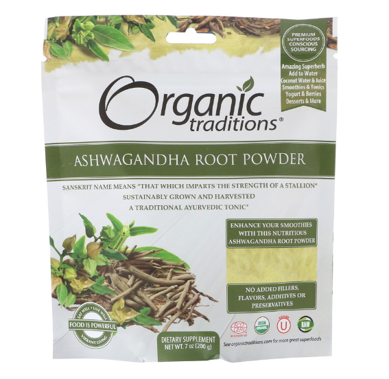 Organic Traditions, Ashwagandha Root Powder, 7 oz (200 g) Relaxation