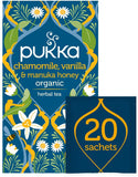 Pukka Herbs, Organic Herbal Tea, Chamomile, Vanilla & Manuka Honey