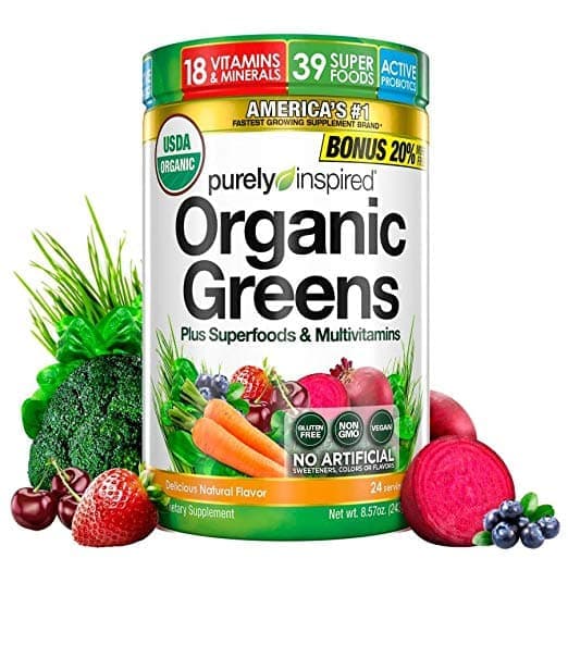 Purely Inspired Organic Greens, USDA Organic,Super Greens Powder,203g