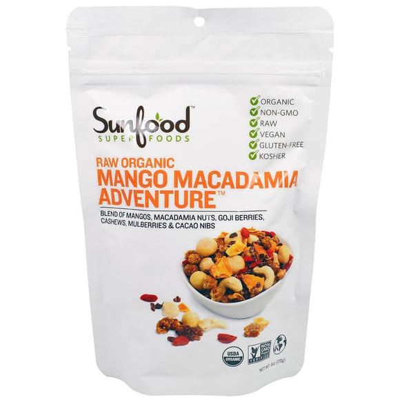 Sunfood, Raw Organic Mango Macadamia Adventure, 6 oz (170 g)