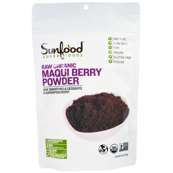 Sunfood, Raw Organic Maqui Berry Powder, 8 oz (227 g)