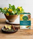 TRADITIONAL MEDICINALS Organic Dandelion Chai Probiotic, 16 Tea Bags