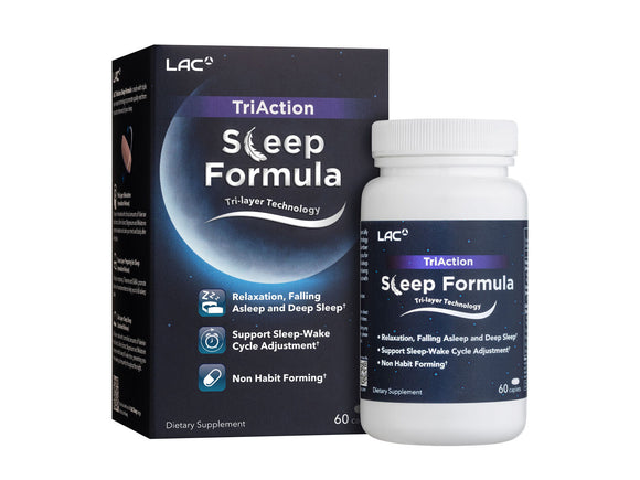 LAC TriAction Sleep Formula (60 caplets)