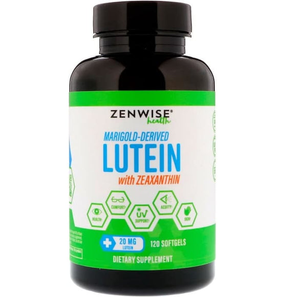 Zenwise Health, Marigold-Derived Lutein with Zeaxanthin, 20 mg, 120 So