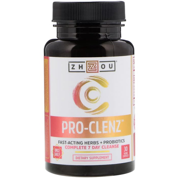 Zhou Nutrition, Pro-Clenz, Complete 7 Day Cleanse, 30 Veggie Caps