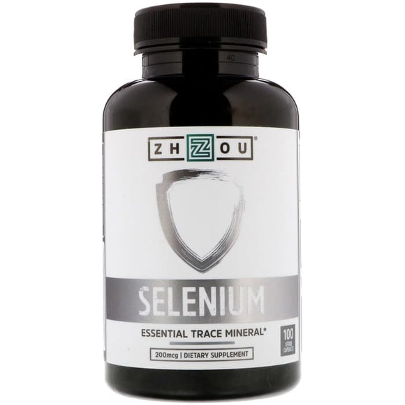 Zhou Nutrition,Selenium,Essential Trace Mineral,200 mcg,100 Veggie Cap