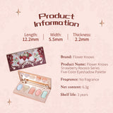 Flower Knows Strawberry Rococo Series Five-Color Eyeshadow Palette 5 Types 6g
