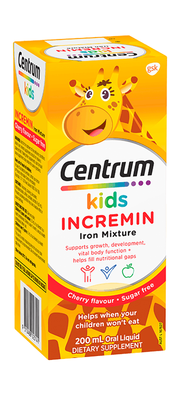 Centrum Kids Incremin Iron Mixture 200 ml iron liquid