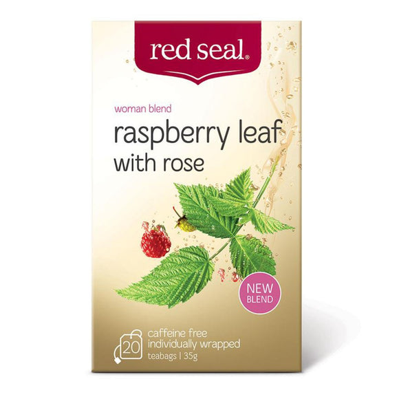 [ Bundle of 2 ] Red Seal Herbal Raspberry Leaf Tea with Rose 20S - by Optimo Foods