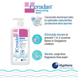 Ceradan® Moisturising Wash (280ml) Prevent Eczema Flare Ori SG